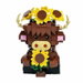 Highland Cow Building Blocks Set, Collectible Animal Building Toy, Creative Scottish Cow Sunflower Brick Set for Kids. Available at Crazy Sales for $24.95
