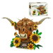 Highland Cow Building Set, Scottish Cattle Animal Toy Model Kit, Sunflower Ring Plateau Cow Decoration Blocks Holidays Gift for Girls Boys. Available at Crazy Sales for $39.95