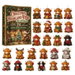 HIGHLAND COW Christmas Advent Calendar 2026 Blind Box Countdown Acrylic Christmas Tree ornaments Surprise Figures Holiday Family Fun. Available at Crazy Sales for $21.99