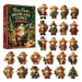 HIGHLAND COW Christmas Advent Calendar 2026 Blind Box Countdown Acrylic Christmas Tree ornaments Surprise Figures Holiday Family Fun. Available at Crazy Sales for $21.99