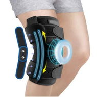 Detailed information about the product Hinged Knee Brace for Meniscus Tear Adjustable Knee Support for Knee with Side Stabilizers Hinges for Injury or Surgery Recovery-Szie L