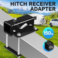 Detailed information about the product Hitch Receiver Adapter Trailer Universal Mount Reducer Caravan Bike Rack Cargo Carrier Removable Heavy Duty 150kg
