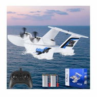 Detailed information about the product Hobby RC Airplanes,Sea Land & Air RC Plane,2.4GHZ Waterproof Rc Aircraft & 6-Axis Gyro Stabilization System,RC Float Plane