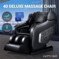 Detailed information about the product HOMASA 4D Massage Chair Electric Recliner Zero Gravity Massager Full Body Gray