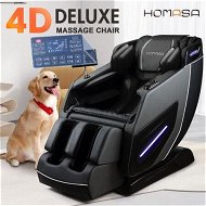 Detailed information about the product HOMASA 4D Massage Chair Zero Gravity Full Body Shiatsu Electric Recliner Heated Foot Massager Airbag Bluetooth Speaker Grey