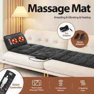 Detailed information about the product HOMASA Full Body Massage Mat Pillow Electric Heating Pad Neck Shoulder Back Hip Leg Massager Shiatsu Relax 10 Vibration Motors Chair Car Seat Cushion