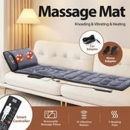 Detailed information about the product HOMASA Heated Massage Mat Full Body Vibration Electric Heating Pad Shiatsu Neck Shoulder Leg Massager 10 Motors Chair Car Seat Cushion