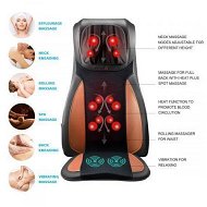 Detailed information about the product Home Car Seat Massager Heated Cushion With Vibrate Shiatsu Roll Knead Function - Orange.