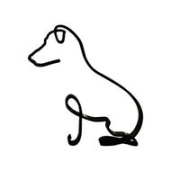 Detailed information about the product Home Decor Dog Minimalist Art Sculpture Personalized Gift Metal Decoration