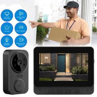 Detailed information about the product home Digital Smart Wireless Video Doorbell with 2.4G WiFi, IR Night Vision, Intercom Voice, and 4.3 Inch Video Doorbell Camera