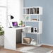 Home Office Computer Desk Corner Table Tier Bookshelf Storage L-Shaped Rotating Table White. Available at Crazy Sales for $129.96