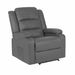Home Recliner Chair - PU Leather Sofa Lounge Armchair MARLO GREY. Available at Crazy Sales for $299.95