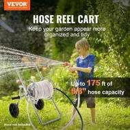 Detailed information about the product Hose Reel Cart, Hold Up to 53.3m of 15.9mm Hose (Hose Not Included), Garden Water Hose Carts Mobile Tools with Wheels, Heavy Duty Powder-coated Steel Outdoor Planting for Garden, Yard, Lawn