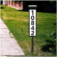 Detailed information about the product House Numbers Address Sign LED Light Solar Light Lighted Up Address Plaques Solar Powered 0-9 A-F