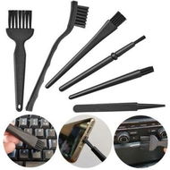 Detailed information about the product Household Items Black Plastic Small Handle Portable Nylon Antistatic Brushes Cleaning Keyboard Brush Set Household Cleaning Tools