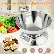 Detailed information about the product Household Stainless Steel Kitchen Scale 5kg With Bowl Electronic Scale
