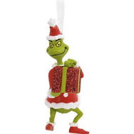 Detailed information about the product How The Grinch Stole Christmas! Grinch with Present Christmas Ornament