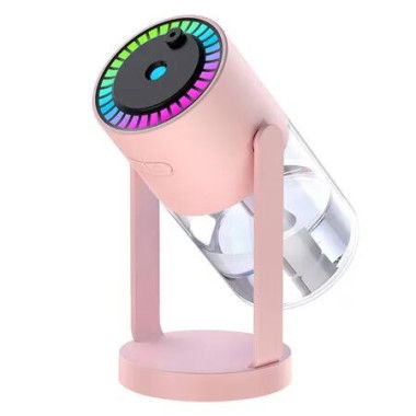 Humidifier USB Powered with Starry Sky Projection Timer Function for 6-8 Hours Auto Shut-off and Colorful Lighting Design Ideal for Bedroom (Pink)