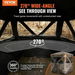 Hunting Blind 270 degree See Through Ground Blind 1-2 Person Pop Up Deer Blind with Carrying Bag Portable Resilient Hunting Tent 3 Horizontal Windows. Available at Crazy Sales for $219.95