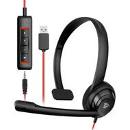 Detailed information about the product HW02 USB Headset with Microphone Noise Cancelling & in-line Control,Ultra Comfort Computer Headset for Laptop pc,On-Ear Wired Office Call Center Headphone