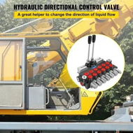 Detailed information about the product Hydraulic Directional Control Valve Backhoe 6 Spool 11 GPM With G1/2 Port