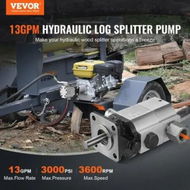 Detailed information about the product Hydraulic Log Splitter Pump 13GPM 2 Stage 3000PSI Wood Log Splitter Pump 1'' Inlet 1/2'' NPT Outlet 3600 RPM Aluminum Hydraulic Gear Pump