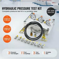 Detailed information about the product Hydraulic Pressure Test Kit 250/400/600bar 3 Gauges 11 Test Couplings 3 Test Hoses Excavator Hydraulic Test Gauge Set with Portable Carrying Case