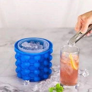 Detailed information about the product Ice Cube Mold Ice Trays Large Silicone Ice Bucket 2 In 1 Ice Cube Maker