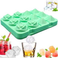 Detailed information about the product Ice Cube Tray,Ice Cube Molds,6 Cavity Silicone Rose 6 Diamond Ice Ball Maker Easy Releas Ice Cube Form for Chilling Cocktails,Whiskey,Bourbon Juice