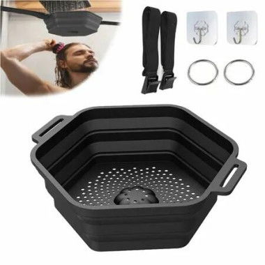 Ice Shower Rapid Cooling Portable Ice Bath Barrel Silicone Foldable Ice Bath Chiller For Athletes Relax Bathroom Accessories Color Black