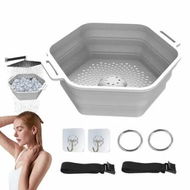 Detailed information about the product Ice Shower Rapid Cooling Portable Ice Bath Barrel Silicone Foldable Ice Bath Chiller For Athletes Relax Bathroom Accessories Color White
