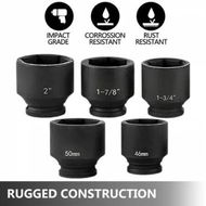 Detailed information about the product Impact Socket Set 3/4 Inches 27 Piece Standard Impact Sockets, Socket Assortment, 3/4 Inches Drive Socket Set Impact Standard SAE (7/8 Inches to 2 Inches) & Metric Sizes (22 mm-50 mm)