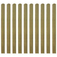 Detailed information about the product Impregnated Fence Slats 10 pcs Wood 120 cm