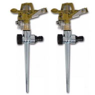 Detailed information about the product Impulse Sprinklers Garden Watering Zinc Metal Spike 2 Pcs