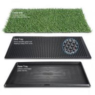 Detailed information about the product Indoor Easy Cleaning Pet Toilet Training Dog Potty Tray With 2 Grass Mats.