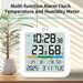 Indoor Hygrometer Thermometer, Desktop Digital Thermometer with Temperature and Humidity Monitor with Alarm clock For Home Garage Greenhouse. Available at Crazy Sales for $19.99