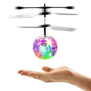 Induction Colorful Lamp Flash Flying Ball Helicopter Toy for Kids