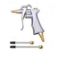 Detailed information about the product Industrial Air Blow Gun with Brass Adjustable Air Flow Nozzle and 2 Steel Air flow Extension, Pneumatic Air Compressor Accessory Tool Dust Cleaning Air Blower Gun, 1 Pack