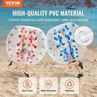 Detailed information about the product Inflatable Bumper Balls 2-Pack 4FT/1.2M Body Sumo Zorb Balls for Teen & 0.8mm Thick PVC Human Hamster Bubble Balls Play Bumper Bopper Toys