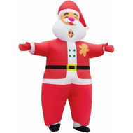 Detailed information about the product Inflatable Christmas Santa Claus Costume Xmas Plus Size Inflatable Festive Suit Blow Up for Adult Christmas Party Parade