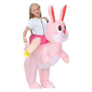 Detailed information about the product Inflatable Costumes for Easter Dressed Ball Costume Cute Riding Rabbits Cosplay New Year Christmas Party Carnival Suit For 120-140cm