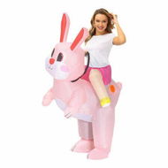 Detailed information about the product Inflatable Costumes for Easter Dressed Ball Costume Cute Riding Rabbits Cosplay New Year Christmas Party Carnival Suit For 150-190cm