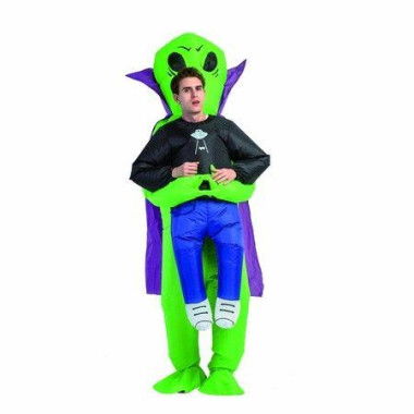 Inflatable ET Alien Costume Funny Blow Up Costume Cosplay Party Christmas Halloween Costume For Adult 150-190CM