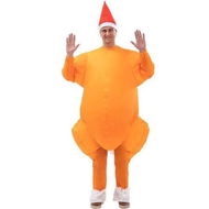 Detailed information about the product Inflatable Honey Turkey Costume Funny Fancy Dress Carcharias Suit (Suitable For Height 150-190)