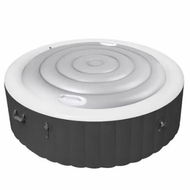 Detailed information about the product Inflatable Hot Tub Cover 5.4Ft Insulated Round Handle Outdoor Portable Spa Protector Windproof Rain Proof Energy Saving