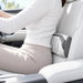 Inflatable Lumbar Support Pillow PVC Waist Cushion for Car Driving Long Trips Travel Camping Portable Back Support 52x24x16cm Moon White. Available at Crazy Sales for $18.99
