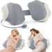Inflatable Pregnancy Wedge Pillow with Cooling Cover, Adjustable Maternity Cushion for Side Sleeping, Portable Travel Support for Belly, Back & Hips (Pink). Available at Crazy Sales for $34.99