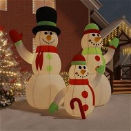 Detailed information about the product Inflatable Snowman Family with LEDs 500 cm