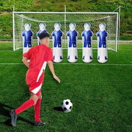 Detailed information about the product Inflatable Soccer Dummy Goalkeepr Air Mannequin Free Kick Defender Wall Football Practice Blue Color