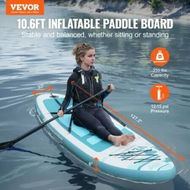 Detailed information about the product Inflatable Stand Up Paddle Board 3230x838x152mm SUP Paddleboard w Removable Kayak Seat Board Accessories Pump Paddle Fin Backpack Ankle Leash & Repair Kit